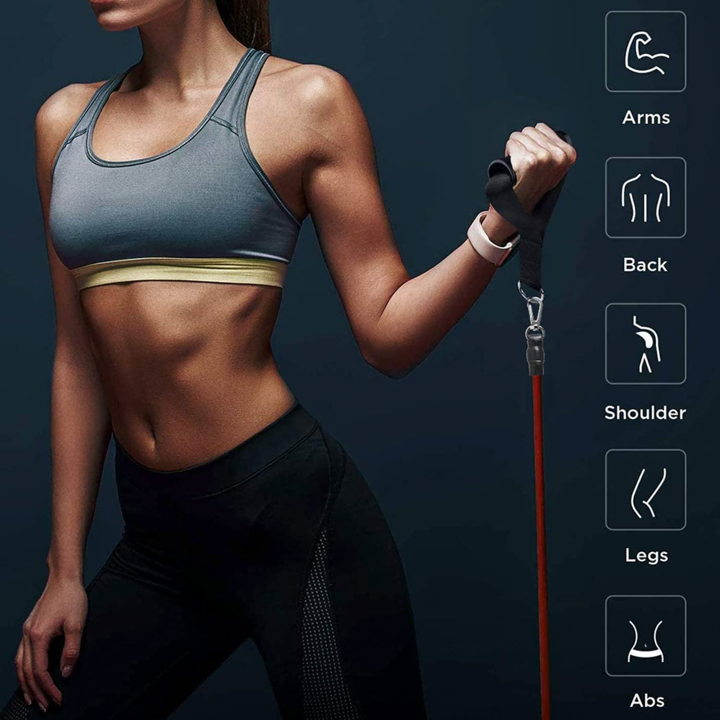 Training Resistance Bands for Fitness & Exercise